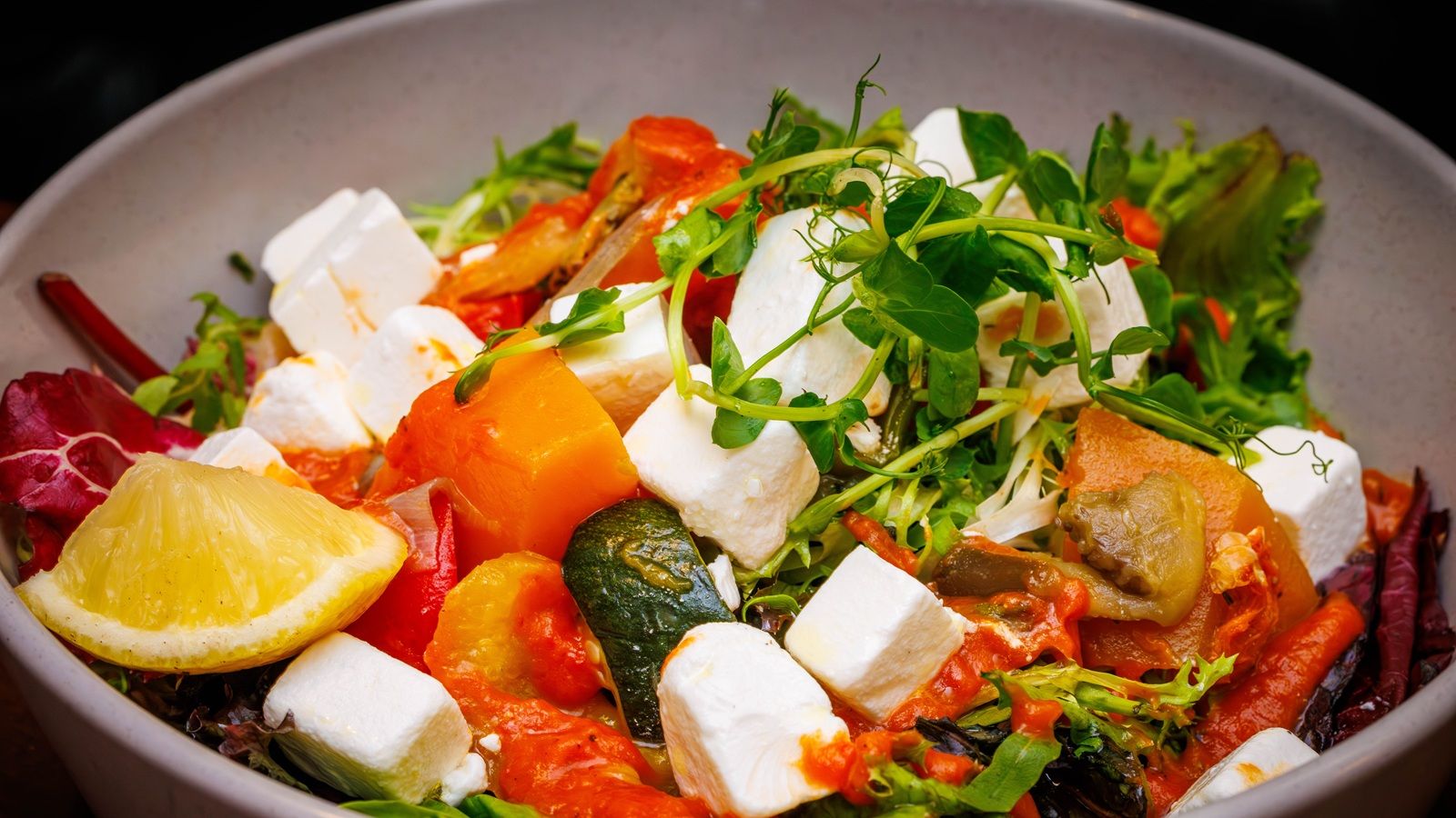 Roasted Vegetable and Feta Salad